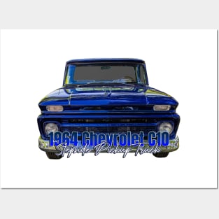 1964 Chevrolet C10 Stepside Pickup Truck Posters and Art